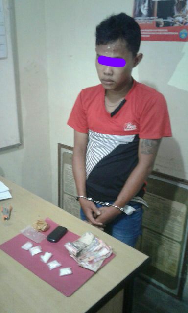 Diduga Bandar Sabu, Polisi Bekuk Seorang Pemuda di Teluk Kuantan 